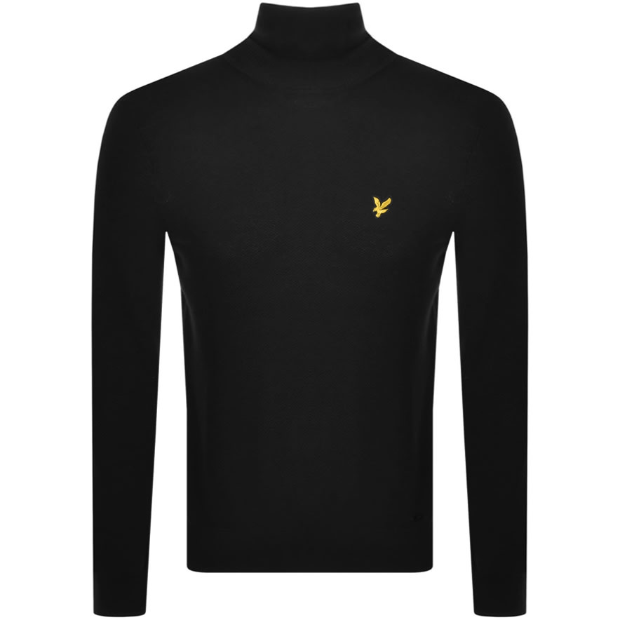 Alternative Image for ProductLyle And Scott Roll Neck Jumper Black1